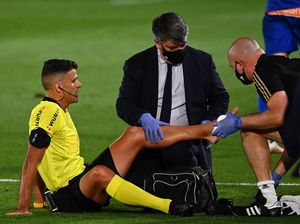 Wasit Cedera, Tim Medis Real Madrid Sigap Kasih Pengobatan