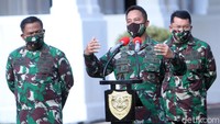 Andika menggelar konferensi pers di Makodam III Siliwangi, Jalan Aceh, Kota Bandung, Sabtu (11/7/2020).