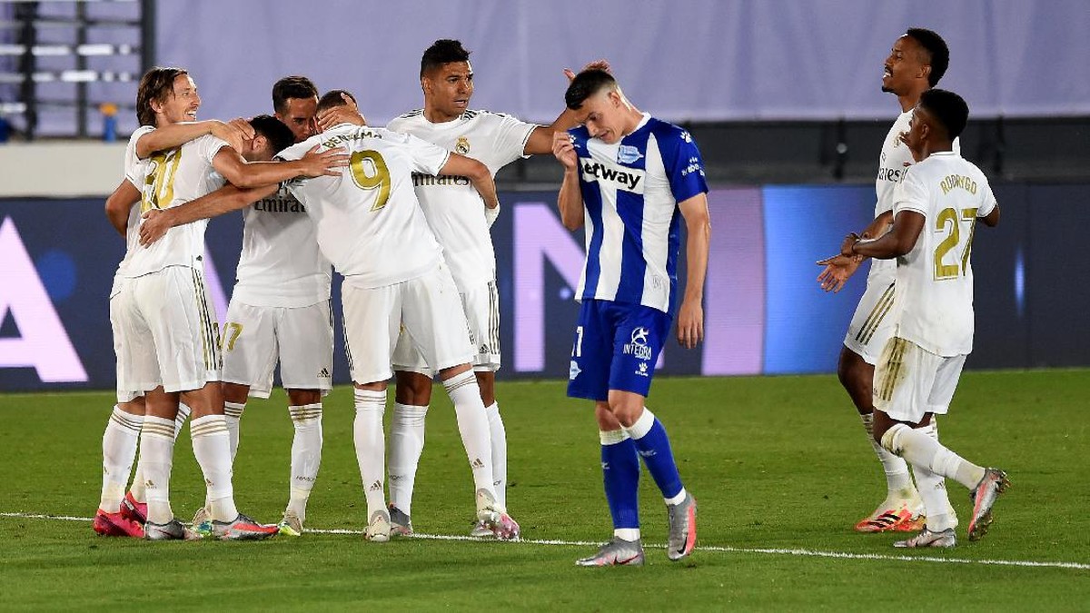 Real Madrid sudah dekat dengan titel juara LaLiga. (Foto: Denis Doyle/Getty Images)