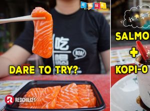 Salmon Mentah Celup Kopi Panas Jadi Tren Sarapan Baru