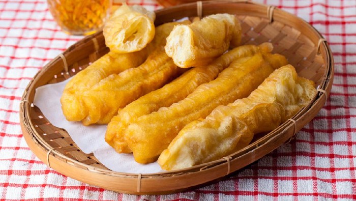 Sliced Cakwe Indonesian Traditional Food for breakfast