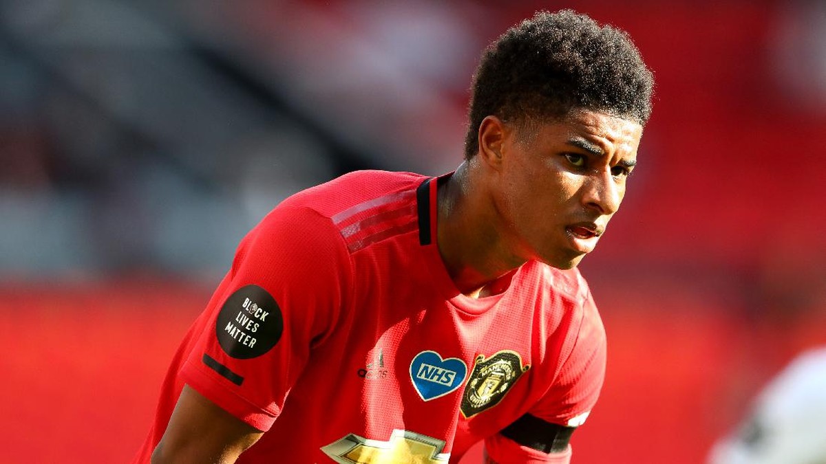Marcus Rashford seret gol di Manchester United. (Foto: Getty Images/Michael Steele)