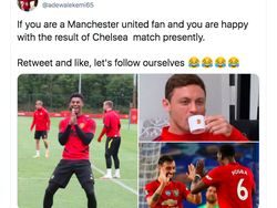 Meme Manchester United Girang Chelsea Tumbang