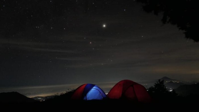 Milky way di gunung Prau