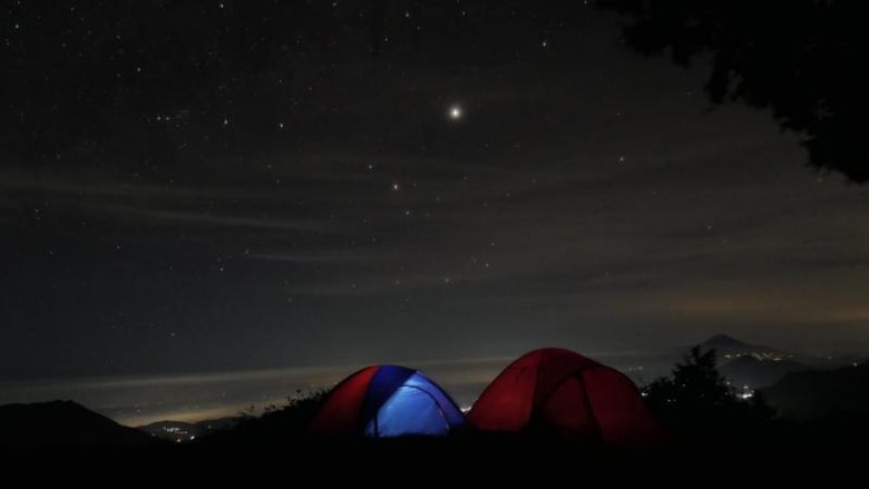 Milky way di gunung Prau Milky way di gunung Prau