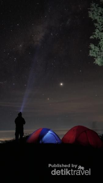 Milky way di gunung Prau