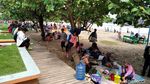 Foto Keramaian di Pantai Pangandaran Hari Ini