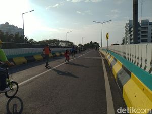 Masih Ada Anak-anak Ikut CFD JLNT Antasari Jaksel, Ini Penjelasan Satpol PP