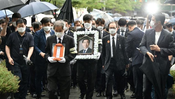 Acara pemakaman Wali Kota Seoul Park Won Soon digelar selama 5 hari (AFP Photo0