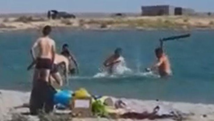 Anjing Laut dipukuli di Kazakhstan