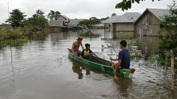 Banjir melanda dua desa di Kecamatan Pondidaha, Konawe, Sultra. Banjir disebabkan hujan deras (dok. Istimewa)