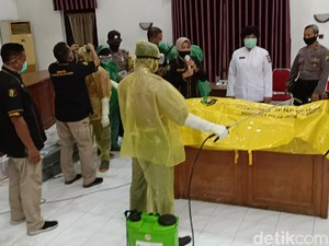 Polisi-TNI Kota Kediri Diajarkan Tangani Jenazah Pasien COVID-19