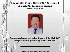 Seorang Dokter di Lamongan Meninggal dengan Status Positif COVID-19
