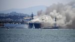 Kapal Perang AS Terbakar di San Diego