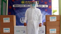 RS Islam Jakarta Sukapura menerima 100 APD. APD buatan dalam negeri ini dipuji nakes RS Islam Jakarta Sukapura karena memiliki kualitas yang mereka harapkan dan bisa dicuci. Foto: dok. Citi Indonesia
