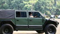 Kementerian Pertahanan memesan 500 unit rantis Maung untuk dijadikan kendaraan operasional Danyon (komandan batalyon) dan Danki (komandan kompi). Foto: Twitter Prabowo Subianto
