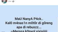 Nah yang ini bukan bapak-bapak, pertanyaan dari wanita bernama Rntaa Anjnii. Manasin motor ya dinyalakan mesinnya, bukan digoreng atau direbus. Foto: Facebook Menjadi Bapak-bapak