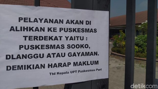 puskesmas ditutup