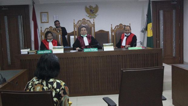 Suasana sidang Kewajiban Pembayaran Utang (PKPU) terhadap PT Karya Citra Nusantara (KCN) di Pengadilan Negeri Jakarta Pusat. (CNBC Indonesia/Andrean Kristianto)
