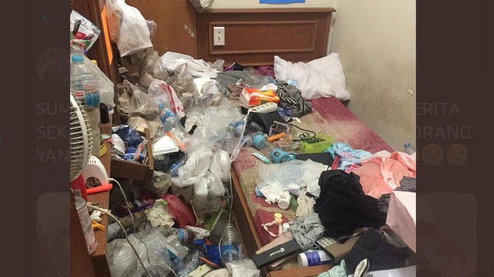 Viral kamar kos penuh sampah Viral kamar kos penuh sampah