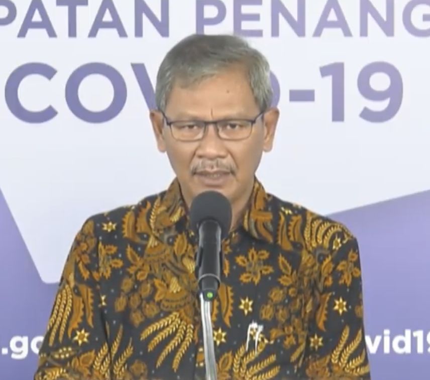 Achmad Yurianto selaku Juru Bicara Pemerintah Covid-19. (Dok: BNPB)