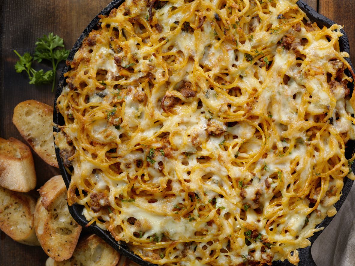 baked spaghetti with Fiesta