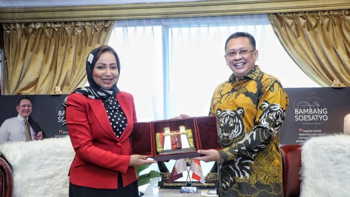 Bambang Soesatyo dan Dubes Qatar