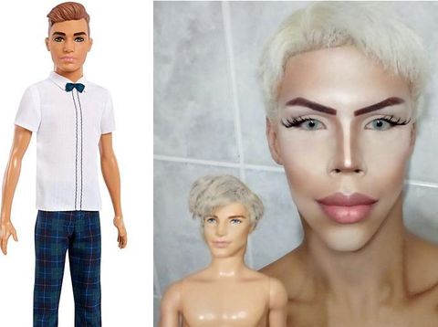 Felipe Adam, remaja pria dandan ala boneka Ken