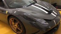 Lelang Ferrari sitaan negara itu dibuka dengan harga Rp 10.213.223.000 dengan uang jaminan sebesar Rp 5 miliar. Dalam foto tersebut kondisi barang juga terlihat mulus, tidak ringsek. Foto: Dok. KPKNL Palembang