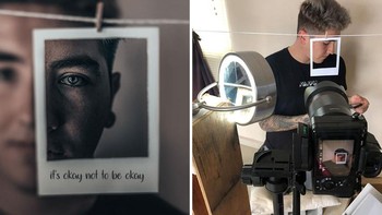 Sebagai seorang fotogafer, tentu ia juga harus bisa membaca kondisi lingkungannya untuk mendapatkan angle foto yang keren. Foto: Instagram/omahi_