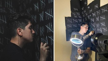 Seperti dari ruang biasa disulap jadi seperti sel penjara, lagu mengubah kolam mini menjadi kolam sueralis. Foto: Instagram/omahi_