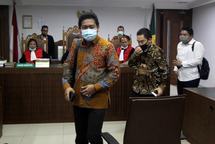 Hakim Tunda Pengesahan PKPU KCN Direktur Utama PT Karya Citra Nusantara (KCN) Widodo Setiadi hadir saat sidang Penundaan Kewajiban Pembayaran Utang (PKPU) di Pengadilan Negeri Jakarta Pusat, Senin (13/7/2020). Hakim kembali penundaan sidang dikarenakan belum menerima salinan perdamaian yang diajukan debitur.