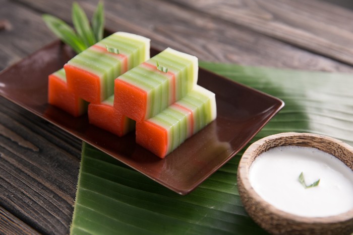 traditional indonesian food. asian culinary kue lapis