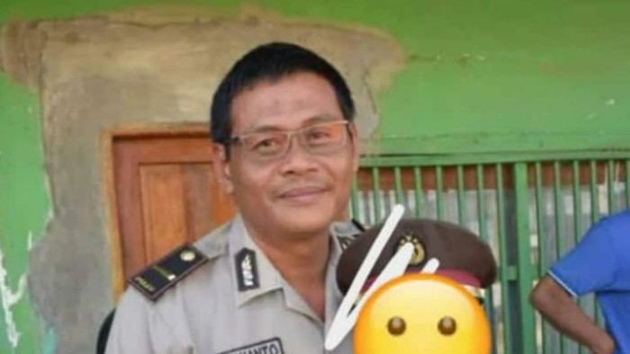 Kanit Reskrim Polsek Utan, Ipda Uji Siswanto, yang gugur ditusuk seorang pria diberi kenaikan pangkat luar biasa (dok. Istimewa)