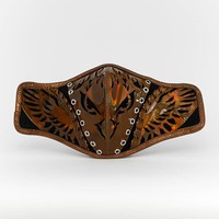 Diana Putri, pendiri sekaligus desainer Diana Couture juga merilis masker bernuansa burung Garuda. Not only the symbol of Indonesias Pancasila, the GARUDA bird was a defining beacon of Diana Coutures Career. It was the inspiration behind Dianas debut collection in New York Fashion Week that awarded her with the Best Designer S/S 2016 Award, tulis desainer yang karyanya pernah dipakai Ariana Grande. (Foto: Instagram/@dianamputri)