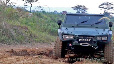 Lebih Dekat dengan Rantis Maung Pindad yang Dijajal Menhan Prabowo