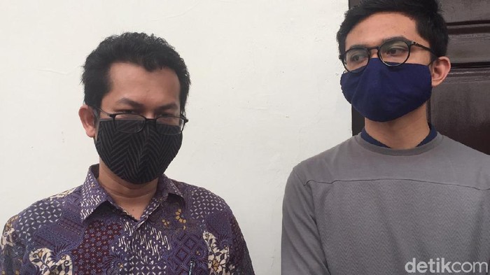 Ravio Patra saat ditemui di PN Jaksel (Dwi Andayani/detikcom)