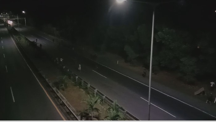 Tawuran Antar Warga di Tol Makassar