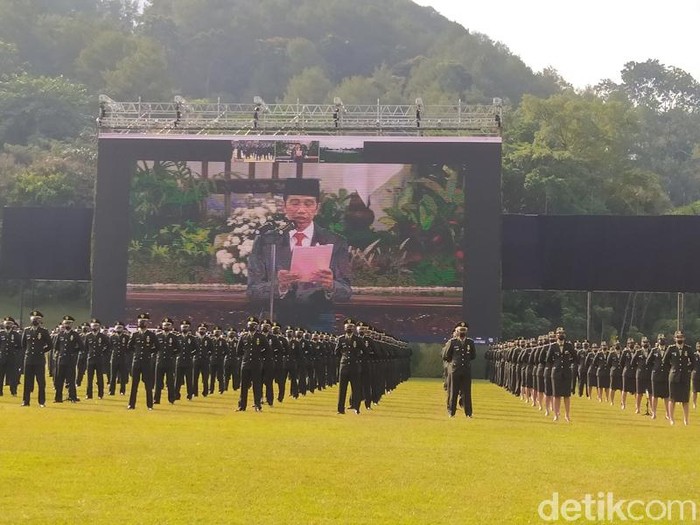 Upacara Praspa di Akademi Militer Magelang secara virtual, Selasa (14/7/2020).