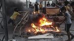 Aksi Ban Bakar Warnai Protes Kasus Korupsi di Irak