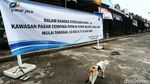 Ditutup Gegara Corona, Pasar Cempaka Putih Sunyi Sepi