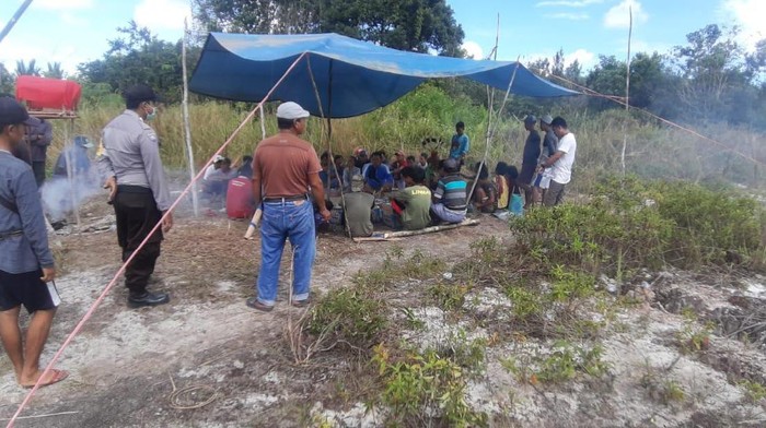 Proses pencarian warga yang hilang di Katingan, Kalimantan Tengah.