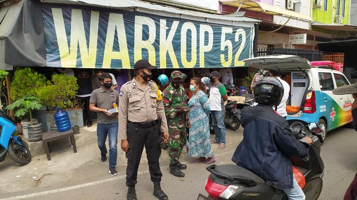 Razia warga tidak bermasker di Makassar (dok. Istimewa).
