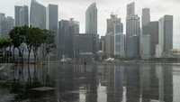 Pemerintah Singapura saat itu juga telah memangkas proyeksi pertumbuhan PDB mereka sepanjang tahun ini di kisaran 1-4%. Ore Huiying/Getty Images  