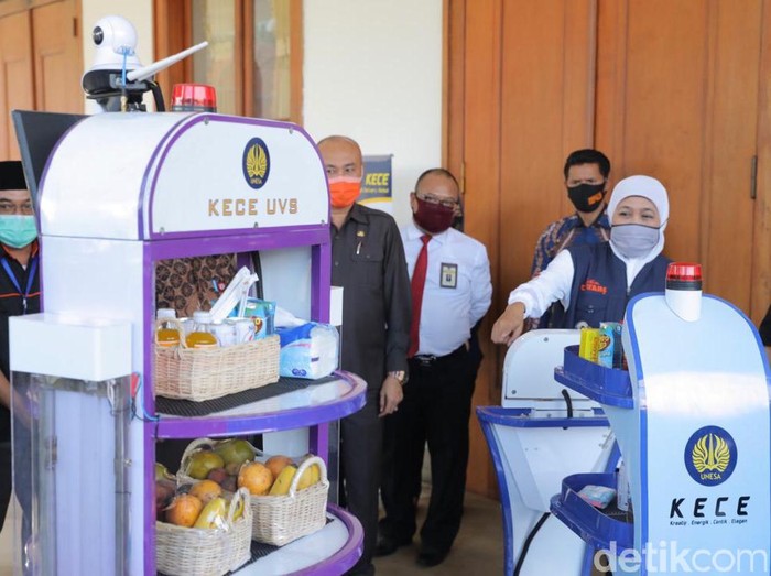 Robot KECE Unesa Akan Bantu Nakes di RS Darurat Lapangan Indrapura