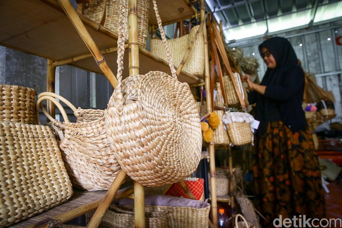 Keren Gegara Wanita Ini Eceng  Gondok  Melanglang Buana ke  AS