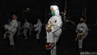 Sejak pandemi COVID-19, mereka baru dua kali menggelar latihan karate.