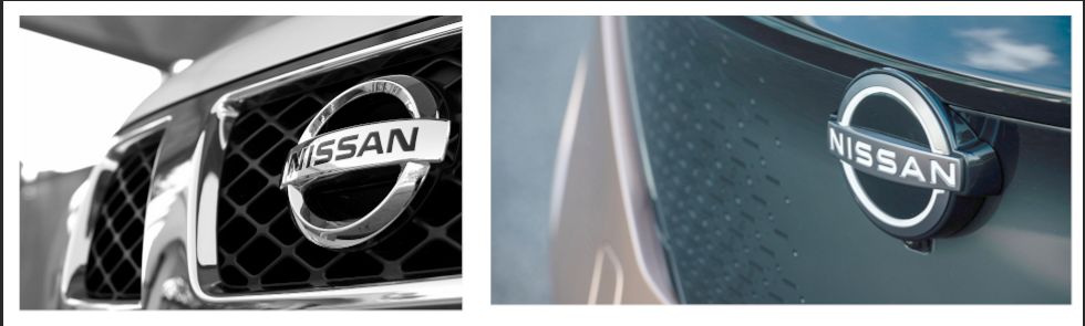 Perbandingan logo Nissan