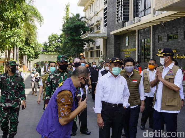 Menko PMK Apresiasi Langkah Gubernur Khofifah Siapkan Rumah Pusat Observasi COVID-19 BPSDM Jatim