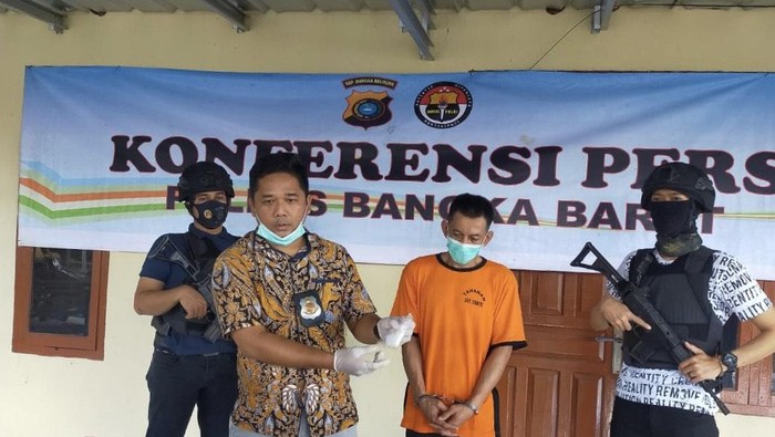 Oknum Karyawan BUMN di Bangka Nyambi Jual Sabu Diringkus Polisi